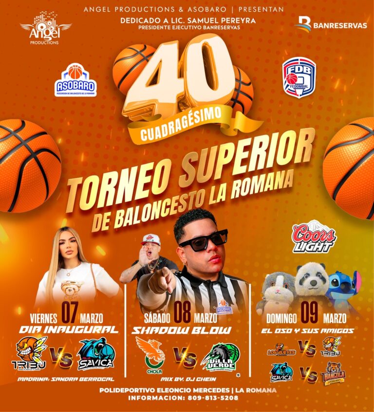 Inicia el Torneo de Baloncesto Superior de La Romana en su edición número 40