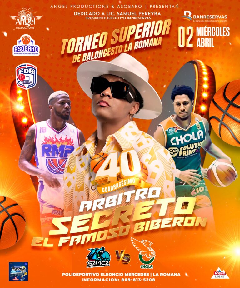 El Torneo Superior de Baloncesto de La Romana  trae sorpresas con el “Árbitro Secreto”