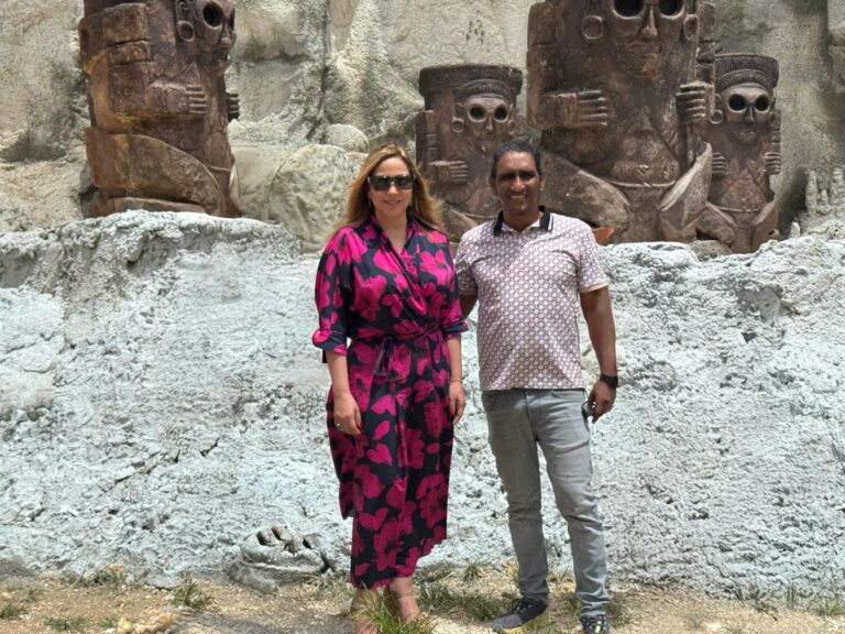 La renombrada arqueóloga dominicana Kathleen Martínez visita Aldea Estudio